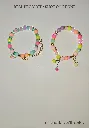 CANDY CLOUD DUO — 2 Handmade Beaded Bracelet Set