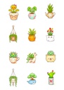 Plant Pals - 12PCS Aesthetic Nature Lover Sticker Set