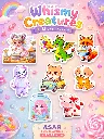 Whimsy Creatures - Deluxe 8 - Piece Kawaii Sticker Pack