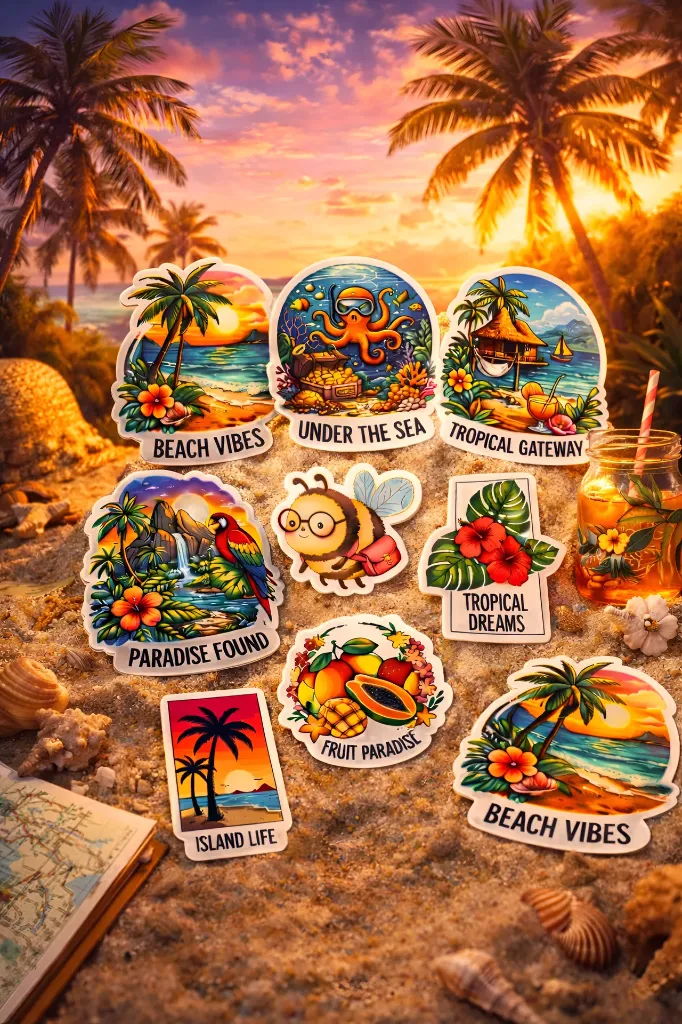Aesthetic Sticker Pack - 8PCS (Ocean Breeze Edition)