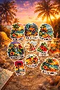 Aesthetic Sticker Pack - 8PCS (Ocean Breeze Edition)