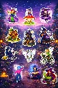 Enchanted Fantasy Witches and Fairies - 12 Premium Sticker Pack