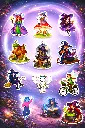 Enchanted Fantasy Witches and Fairies - 12 Premium Sticker Pack
