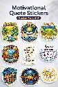 Dream. Act. Achieve. - Motivation Sticker Pack (9 Stickers)