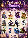 Enchanted Fantasy Witches and Fairies - 12 Premium Sticker Pack