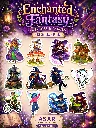 Enchanted Fantasy Witches and Fairies - 12 Premium Sticker Pack