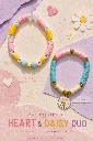 💕 HEART & DAISY DUO — 2 Handmade Bracelets