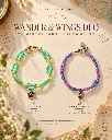 Wander & Wings Duo – Handmade Stretchable Bracelets