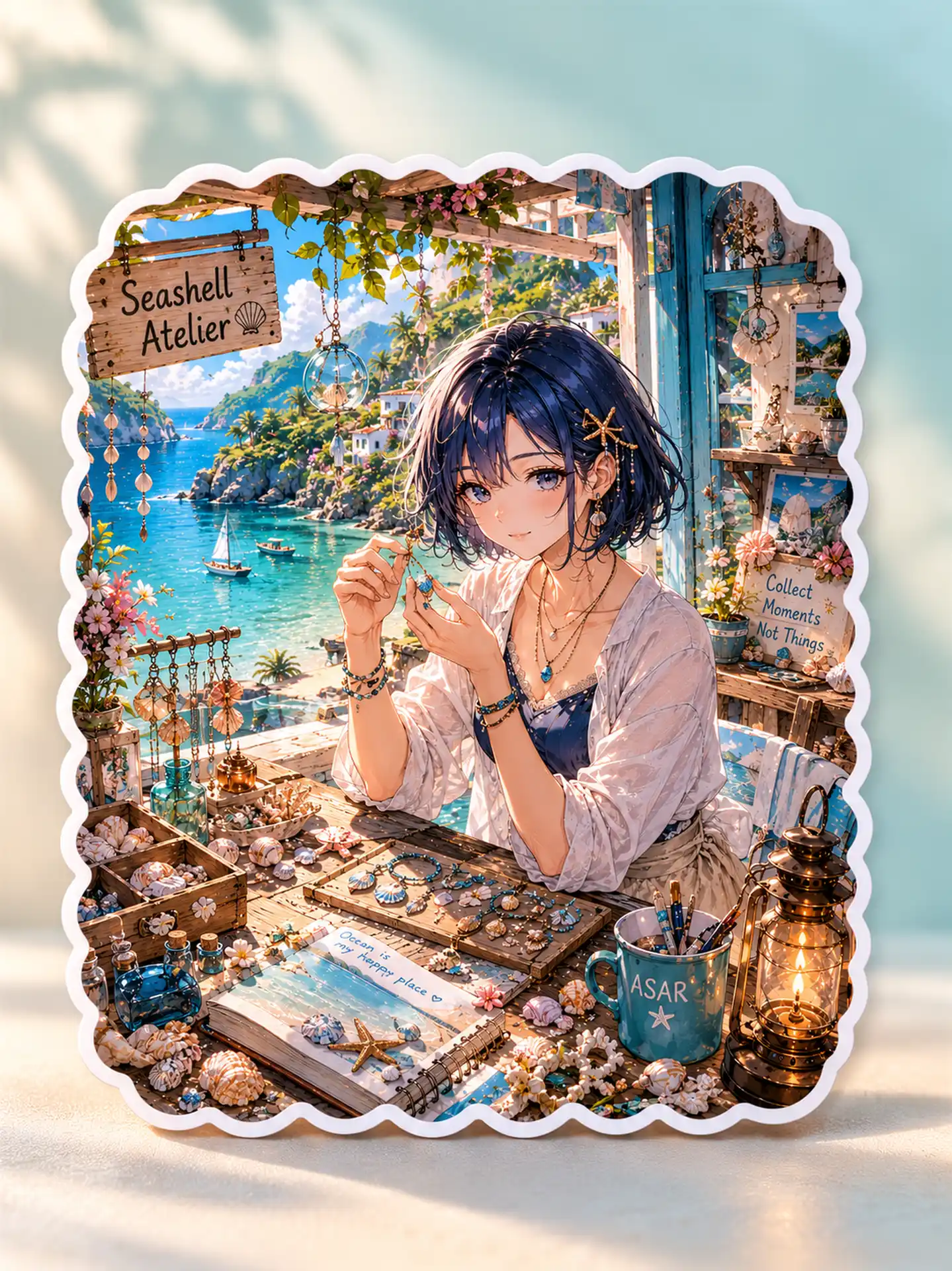 Seashell Atelier — 8+ cm Premium Waterproof Sticker