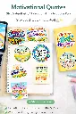 9 PCS Motivational Quote Sticker Pack
