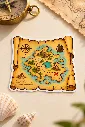 Treasure Map -6 cm Premium Waterproof Sticker