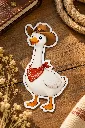 Cowboy Duck  -6.4 cm Premium Waterproof Sticker